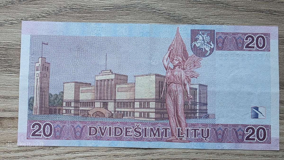 2001 metų 20 litų - nuotraukos Nr. 2