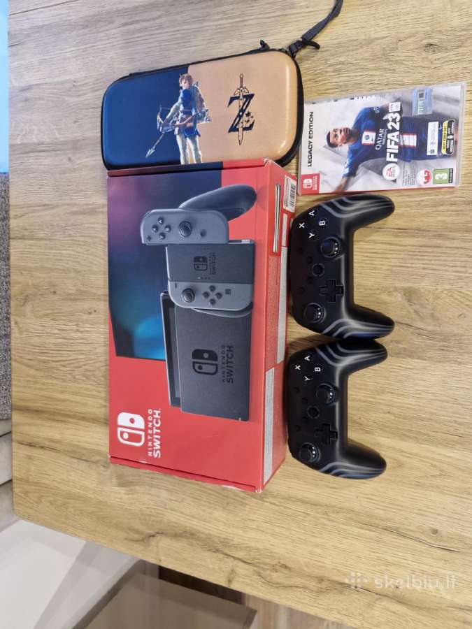 Nintendo switch v2 + priedai +žaidimas - nuotraukos Nr. 15