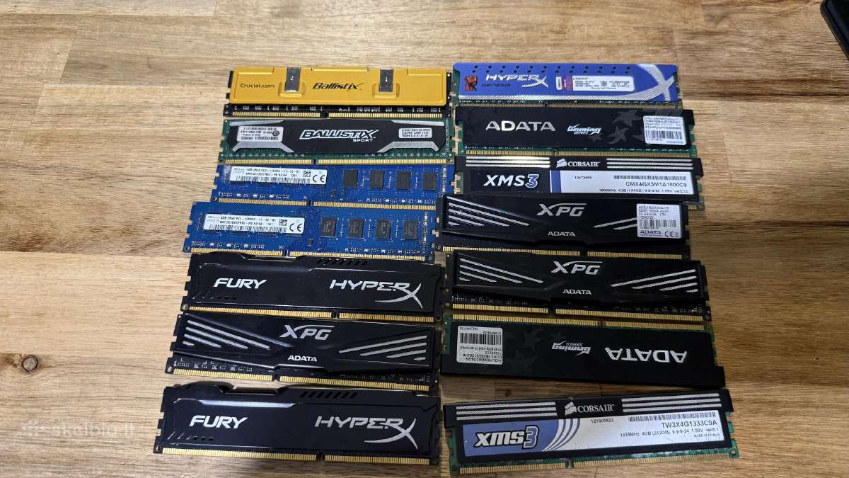 Ddr3 4gb RAM plokštelės po 1eur! - nuotraukos Nr. 2