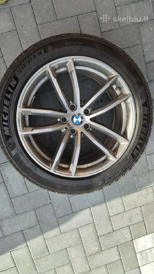 Bmw 18 ratlankiai su žieminėmus padangomis - nuotraukos Nr. 2