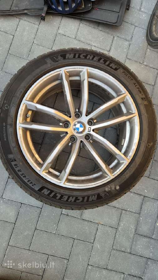 Bmw 18 ratlankiai su žieminėmus padangomis - nuotraukos Nr. 3