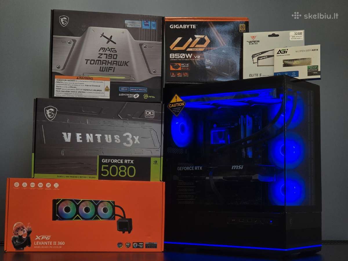 Intel i7 14700kf kompiuteris su Rtx 5080, 32gb RAM - nuotraukos Nr. 9