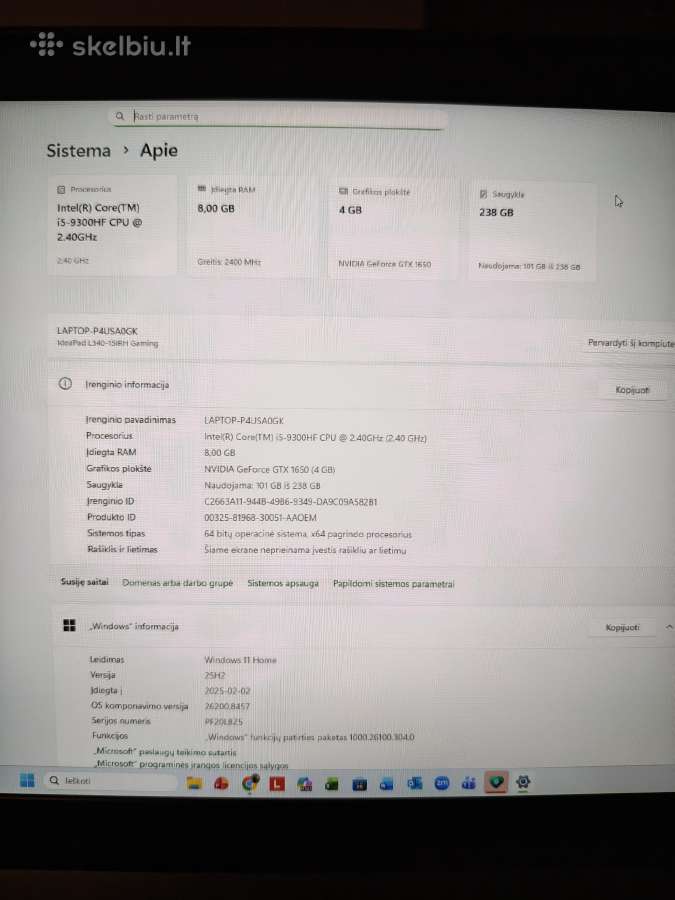 Lenovo Ideapad L340 Gaming kompiuteris - nuotraukos Nr. 3