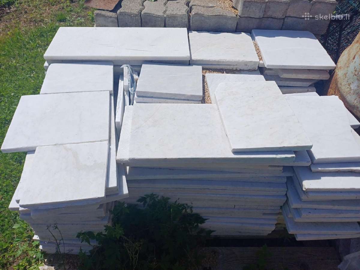 Itališko Carrara marmuro plytelės - nuotraukos Nr. 4