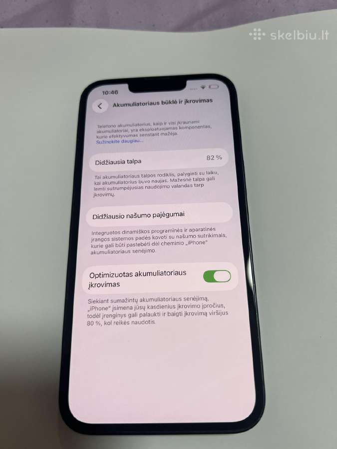iPhone 13 128gb ,black , 82% - nuotraukos Nr. 9