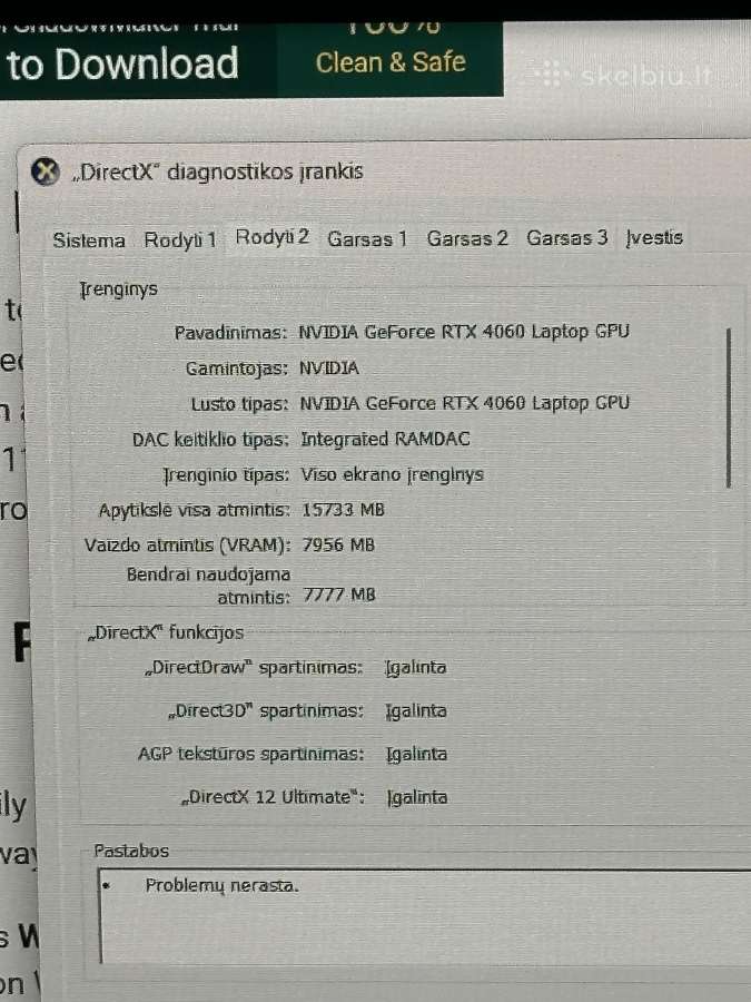 Parduodu lenovo loq16 , Ryzen7 7840hs , Rtx 4060 - nuotraukos Nr. 2