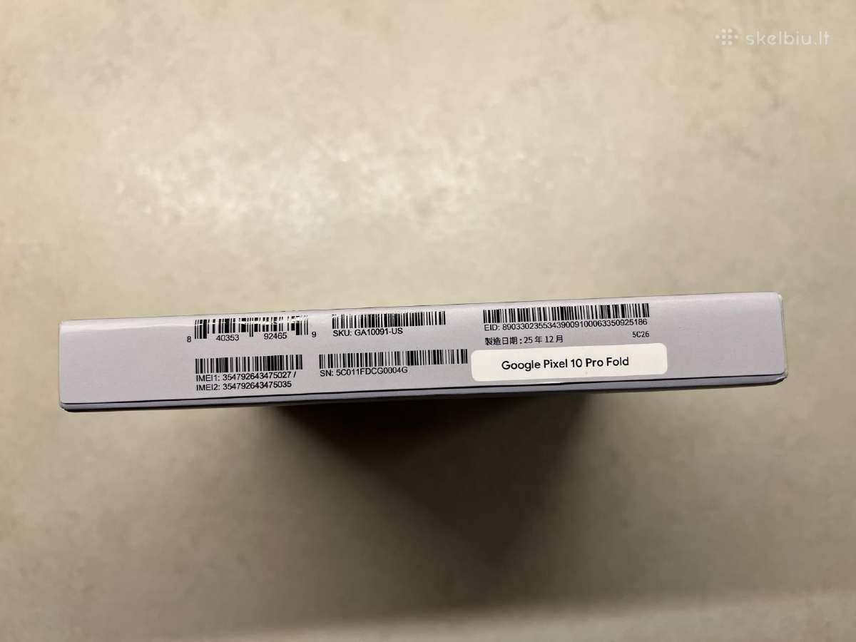 Google Pixel 10 Pro Fold 256gb Naujas - nuotraukos Nr. 3