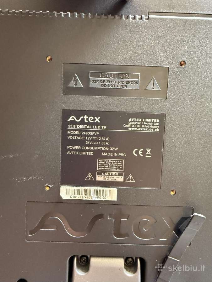 Avtex televizorius 12-24v - nuotraukos Nr. 3