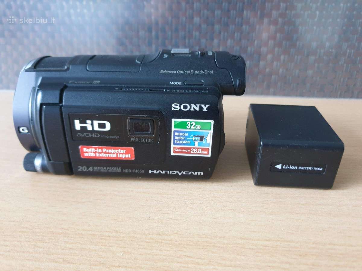 Sony Hdr-pj650ve ir kiti Hdv,minidv,d8,hi8,micromv - nuotraukos Nr. 3