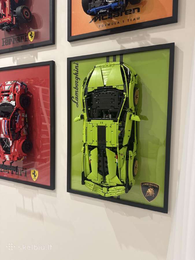 Lego automobilių plakatai su rėmais - nuotraukos Nr. 3