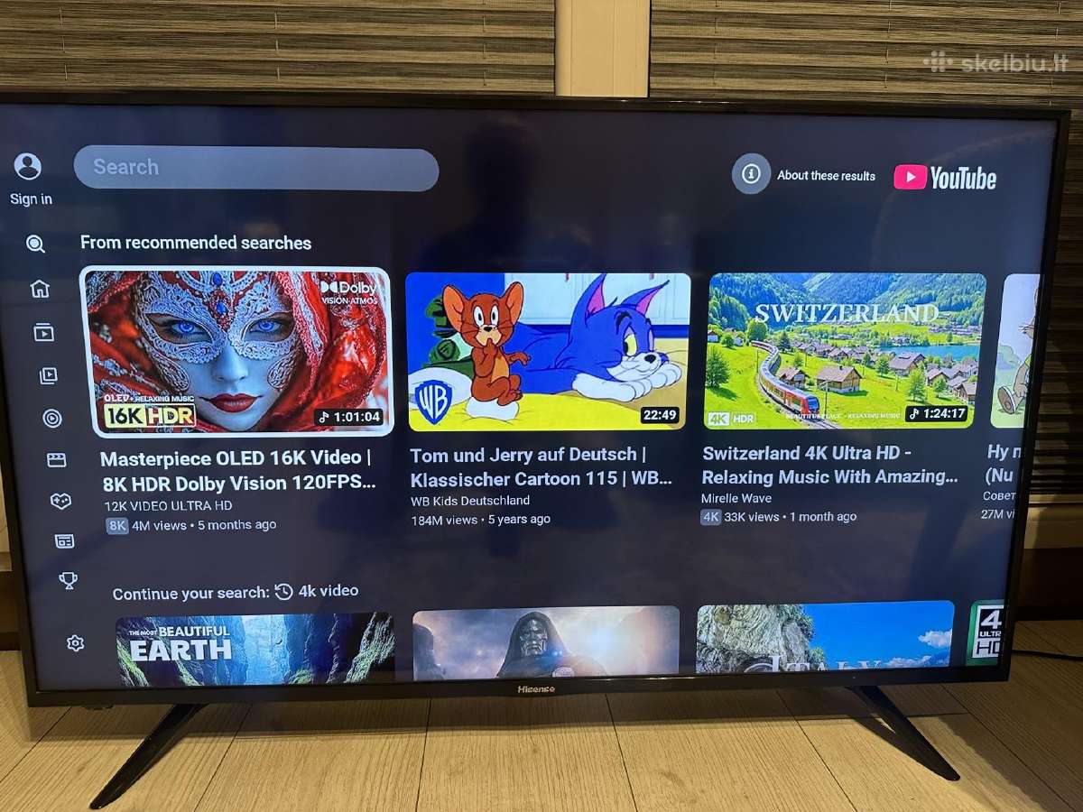 Puikios būklės Hisense smart TV - nuotraukos Nr. 2