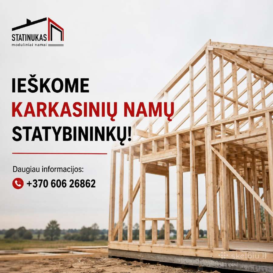 Ieškome karkasinių namų specialistų! - nuotraukos Nr. 2