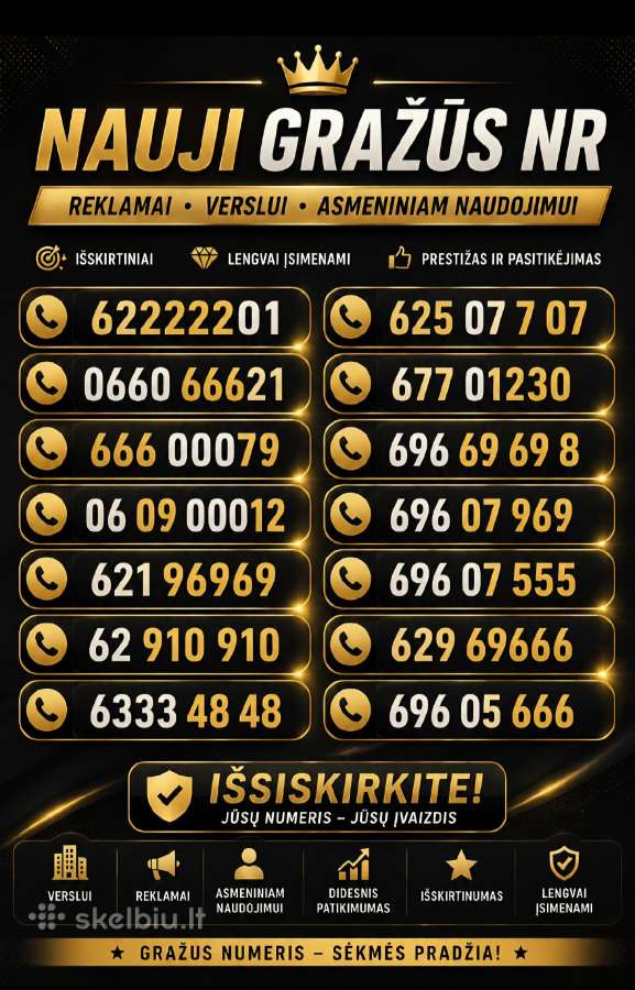 VIP grazus nr 22222 66666 - nuotraukos Nr. 3