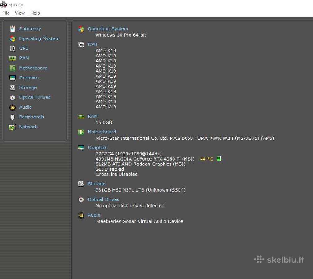 Ryzen 5 7600x Rtx / 4060 Ti 16gb / 16gb Ddr5 / 1tb - nuotraukos Nr. 9