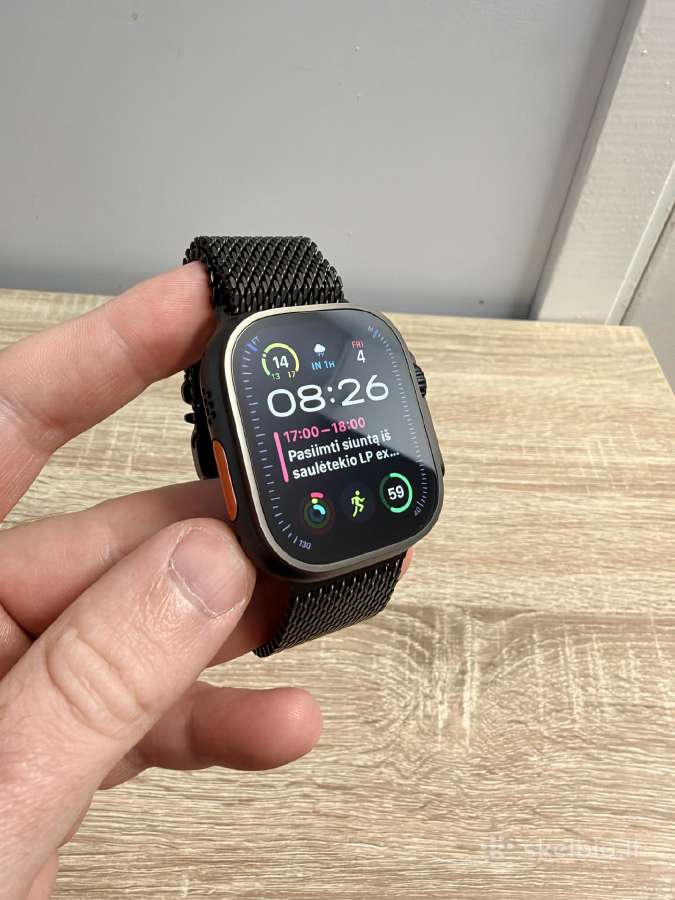 Apple Watch Ultra 2 su Titanium Milanese Loop - nuotraukos Nr. 2