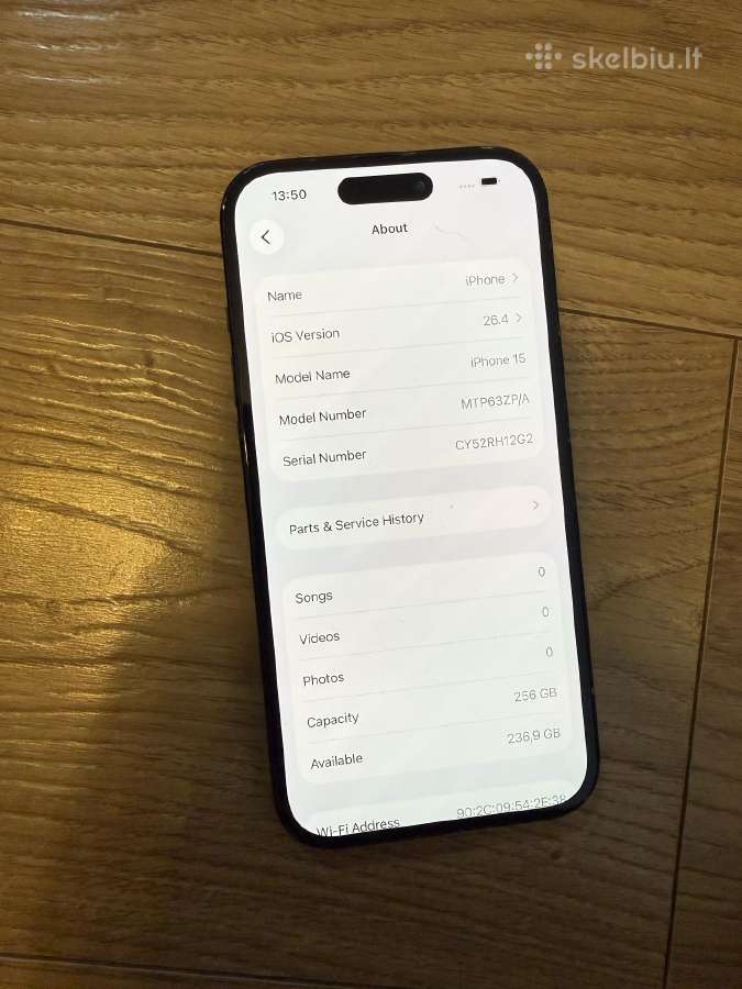 iPhone 15 256gb - nuotraukos Nr. 8