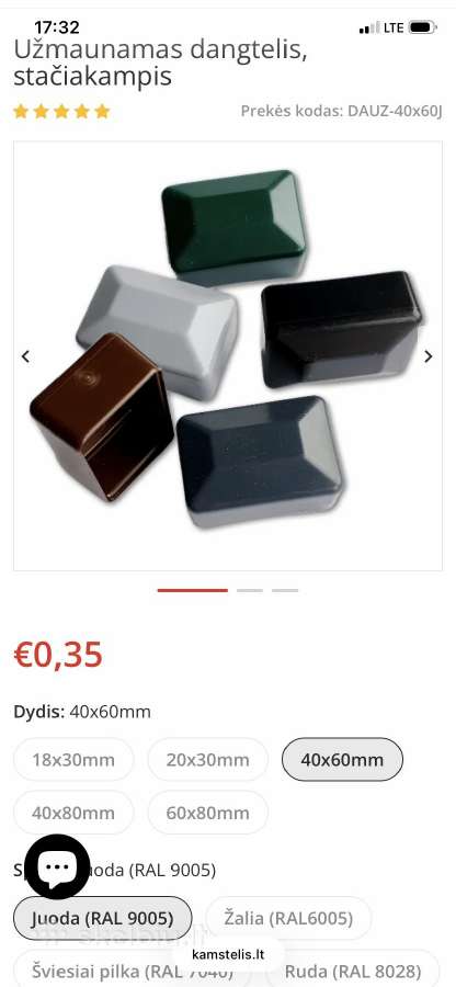 Tvoros stulpu dangteliai - nuotraukos Nr. 3