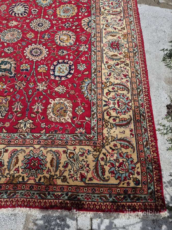 Autentiškas persiškas Tabriz kilimas 338 300 cm - nuotraukos Nr. 4