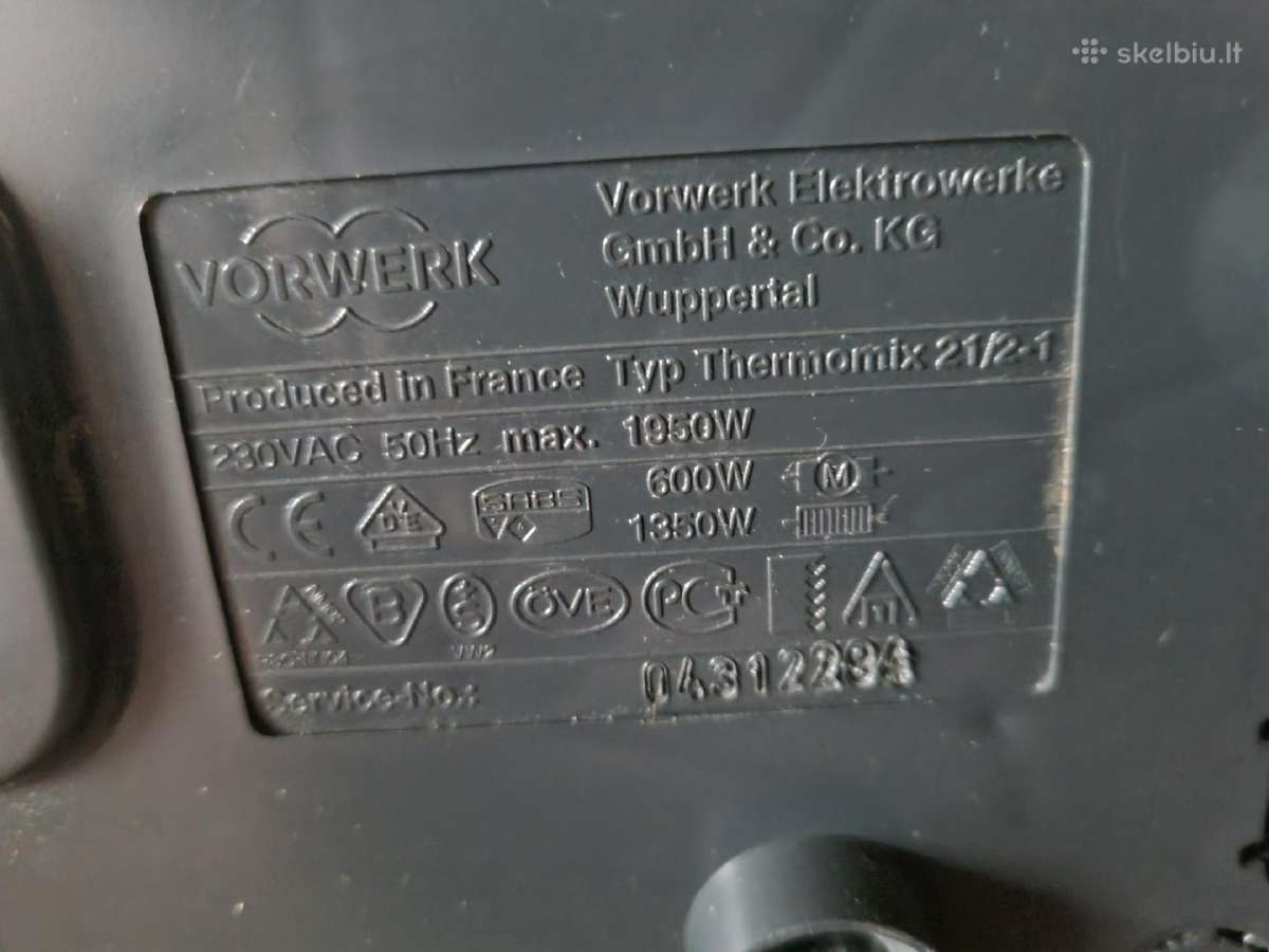 Thermomix Vorwerk 21 - nuotraukos Nr. 5