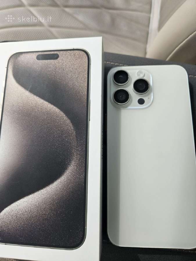 iPhone 15 pro 256,natural titanium - nuotraukos Nr. 2