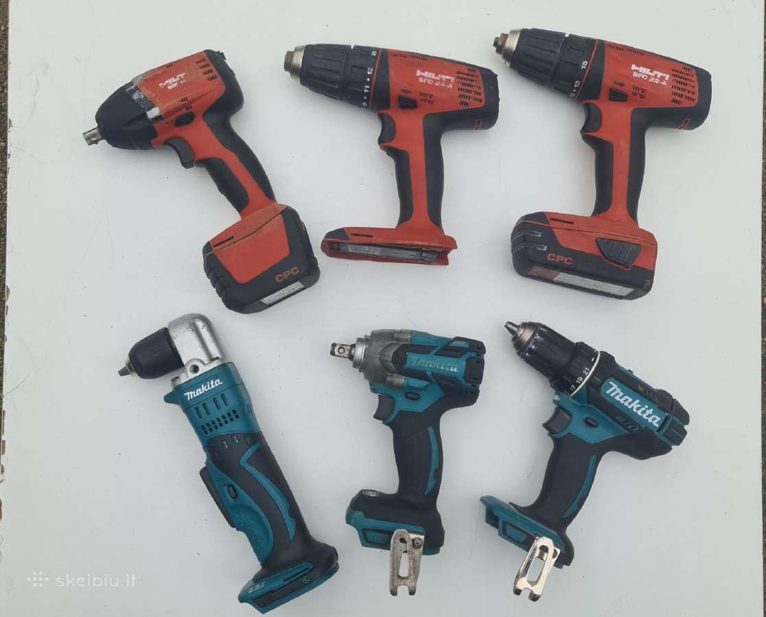 Dewalt Hikoki Hilti Bosch Milwaukee Makita Wurth - nuotraukos Nr. 2