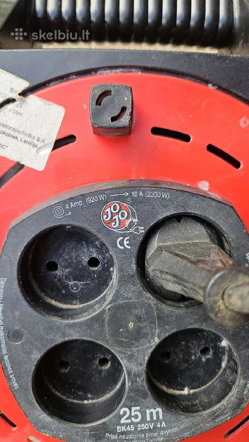 Elektros prailgintuvas ritėje Bk45 4a 25m. - nuotraukos Nr. 2