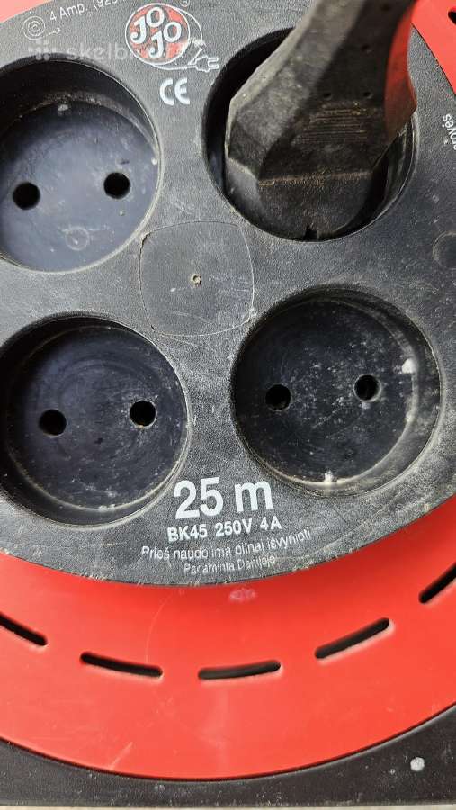 Elektros prailgintuvas ritėje Bk45 4a 25m. - nuotraukos Nr. 3
