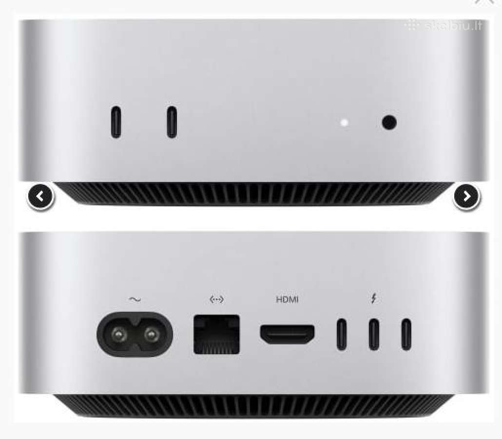 Mac mini M4 Pro 12core Cpu 16core Gpu/24gb/512gb - nuotraukos Nr. 2