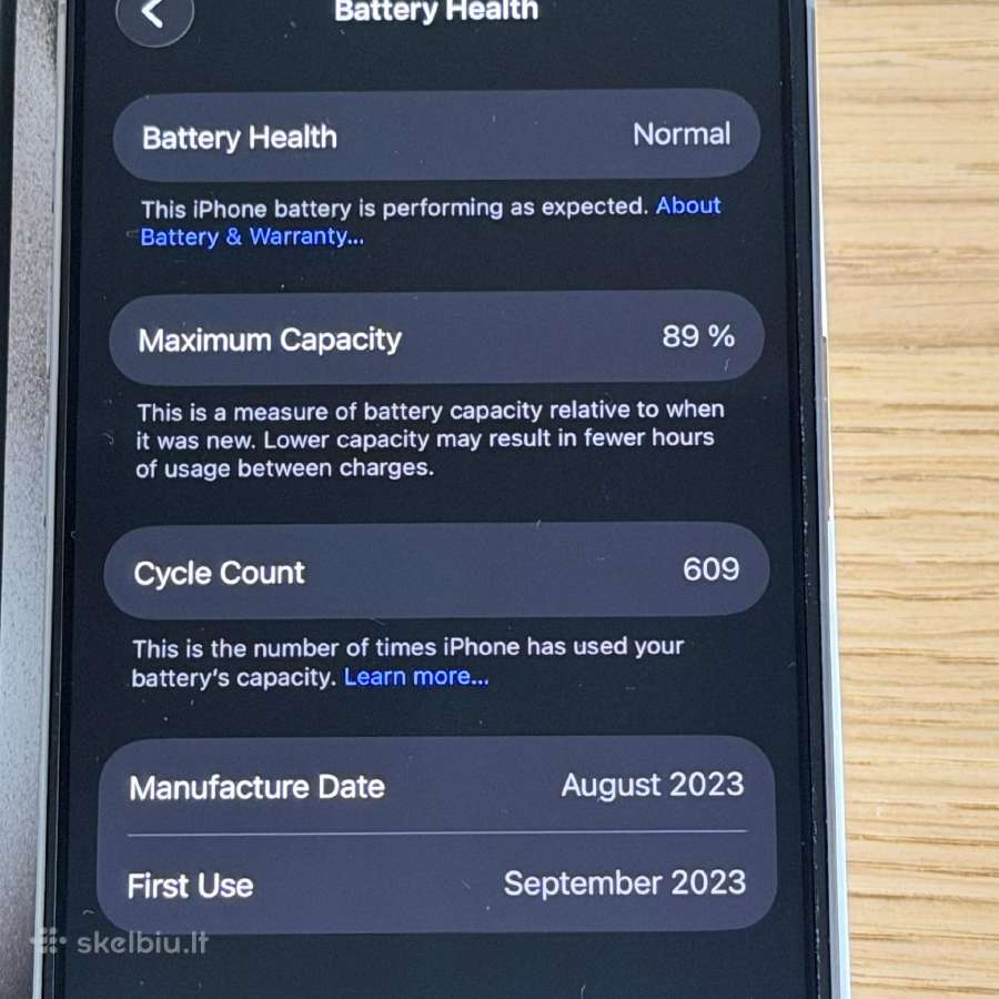 iPhone 15 Pro 128gb - nuotraukos Nr. 4
