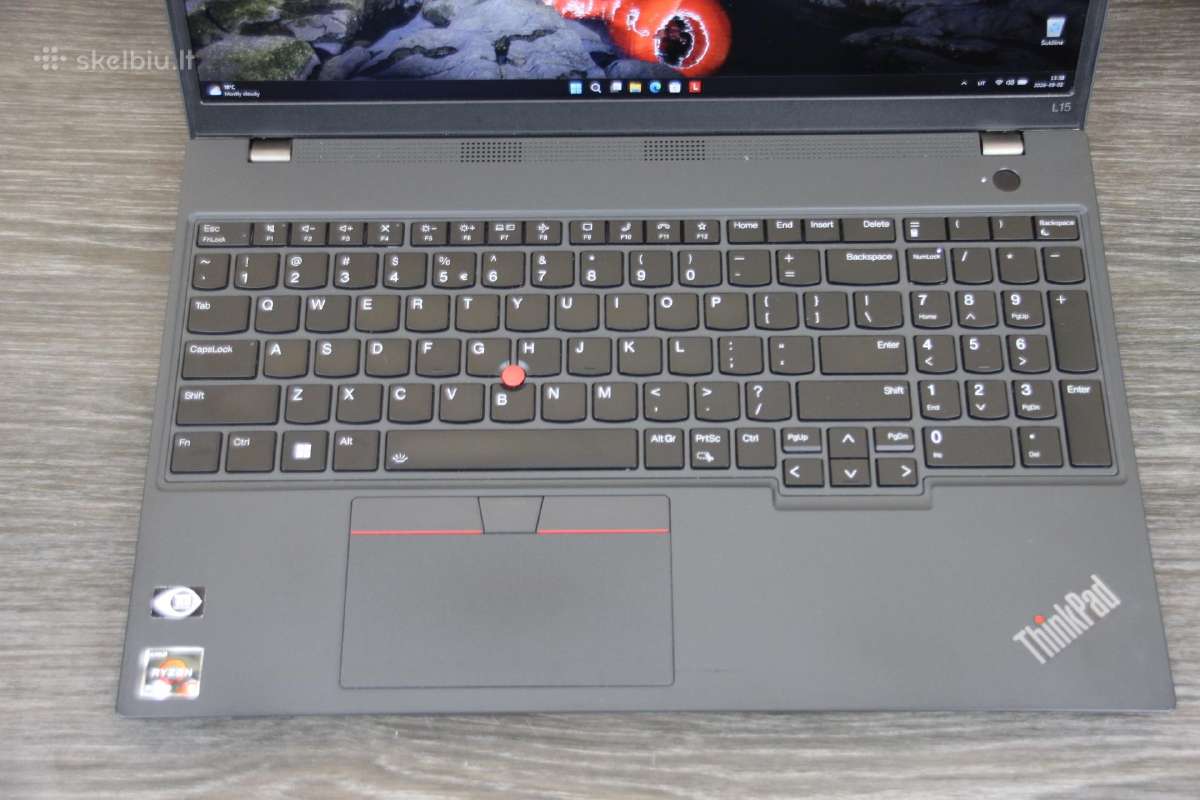 Lenovo L15 Gen3 R5 Pro 5675u 16gb fhd us klav. - nuotraukos Nr. 2
