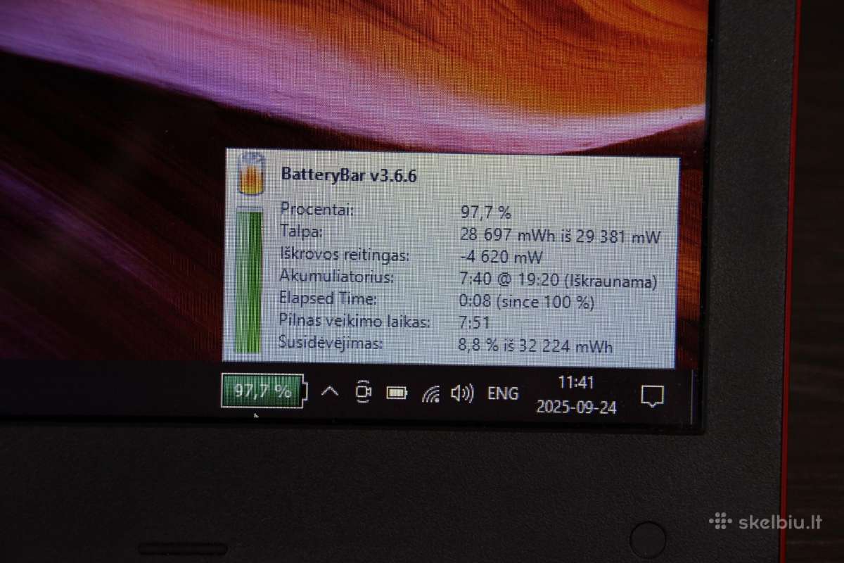 Raudonas Asus E402s 250 GB SSD geras akum. - nuotraukos Nr. 10