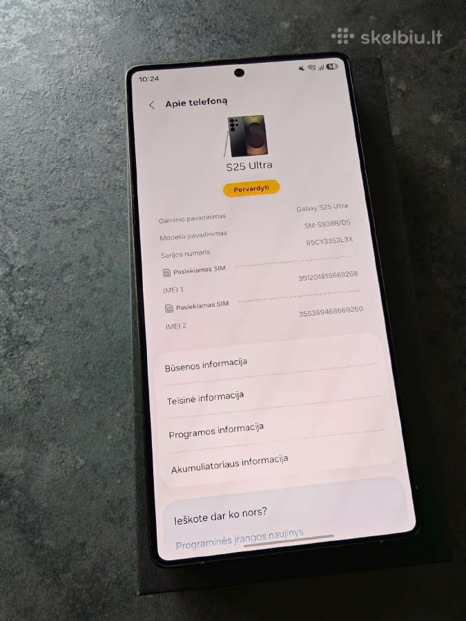 Samsung galaxy s25 ultra - nuotraukos Nr. 5