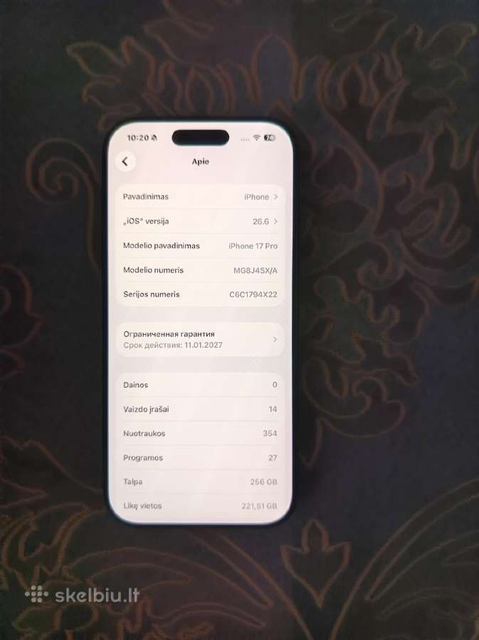 iPhone 17 Pro 256gb - nuotraukos Nr. 5