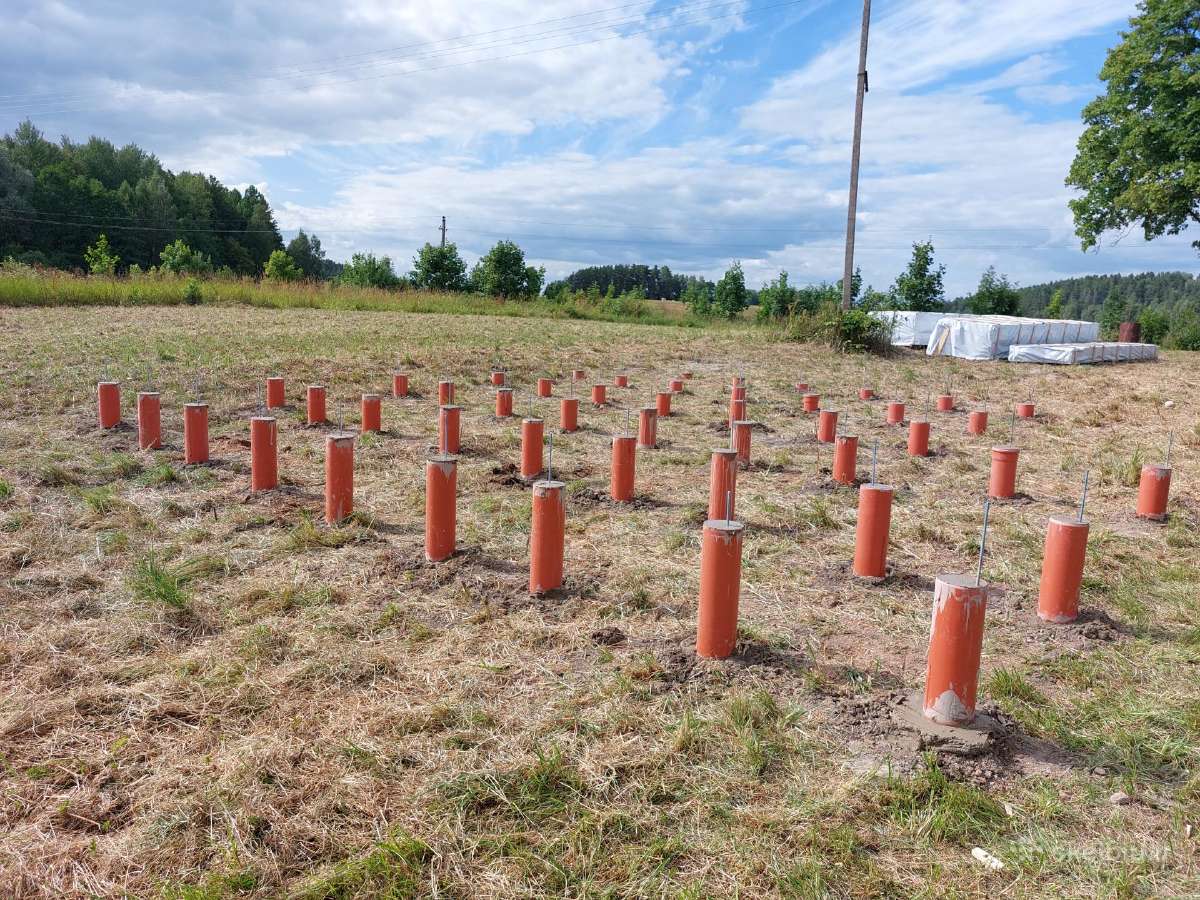 Polių betonavimas sodo nameliams, vasarnamiams - nuotraukos Nr. 2