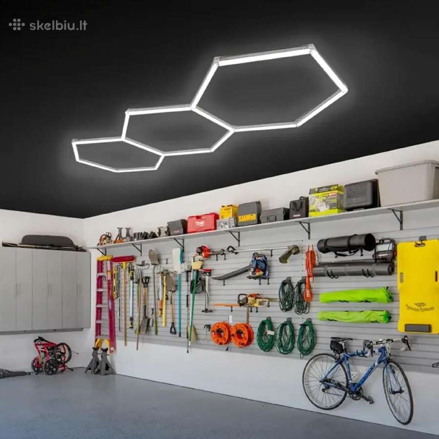 Modernus LED šviestuvas Hexagon - nuotraukos Nr. 9