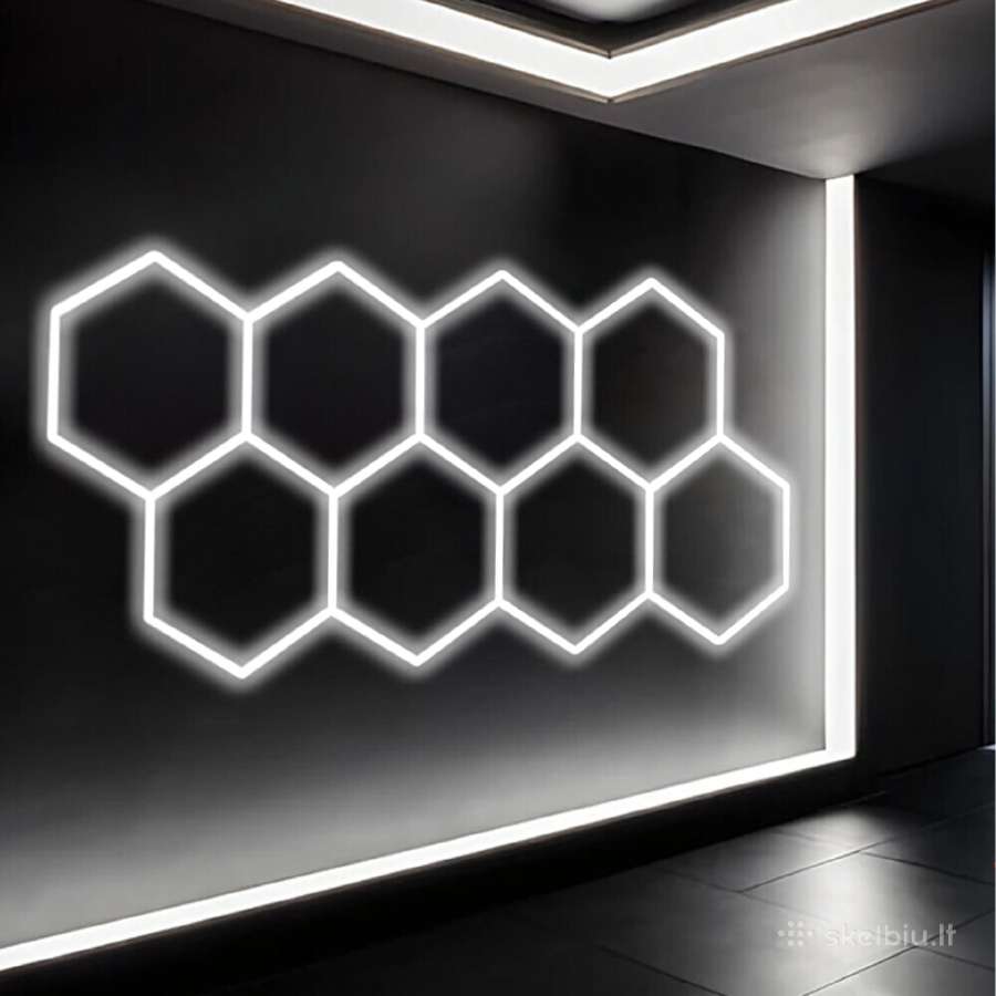 Modernus LED šviestuvas Hexagon - nuotraukos Nr. 10