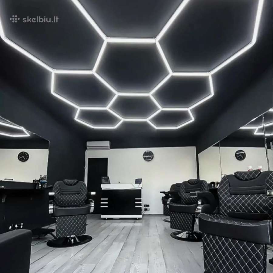 Modernus LED šviestuvas Hexagon - nuotraukos Nr. 12