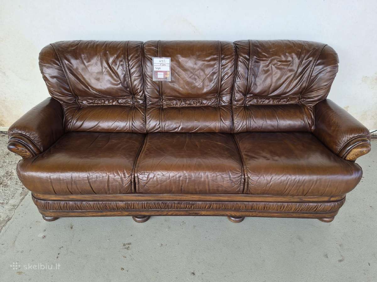 Odinė sofa - nuotraukos Nr. 2