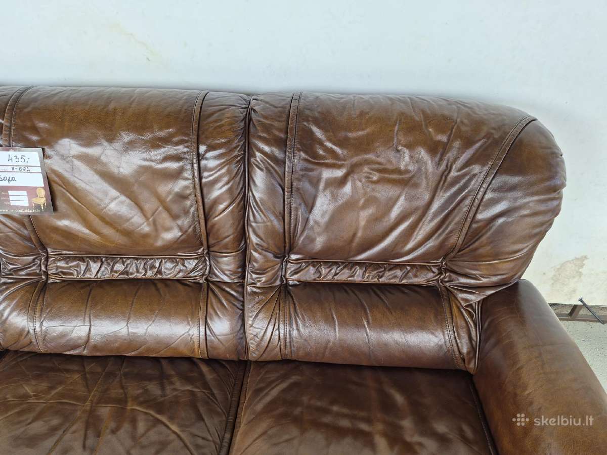 Odinė sofa - nuotraukos Nr. 3