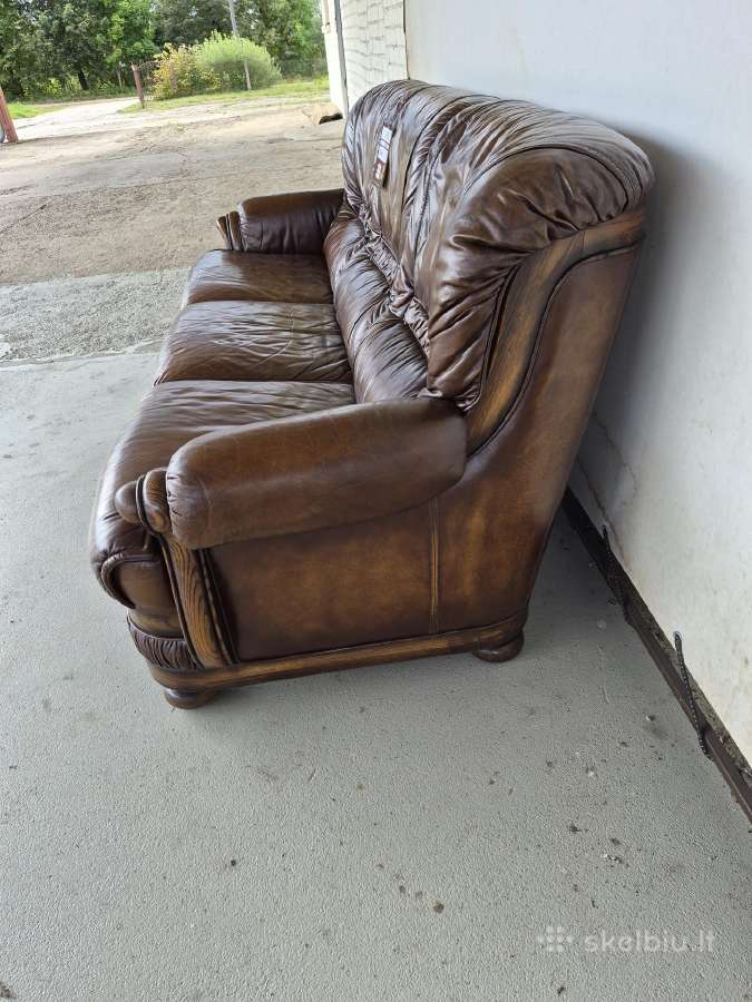 Odinė sofa - nuotraukos Nr. 6