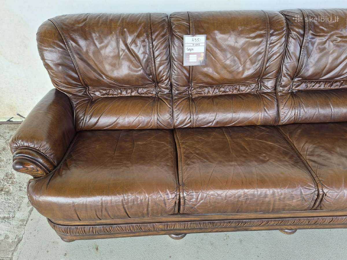 Odinė sofa - nuotraukos Nr. 7