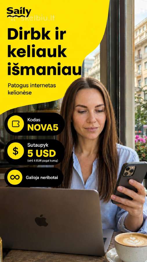 Saily esim nuolaidos kodas Nova5 - 5$ (virš 4€) ! - nuotraukos Nr. 6