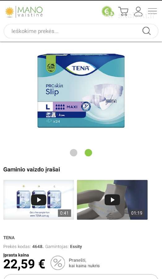 Tena Slip Maxi - nuotraukos Nr. 2