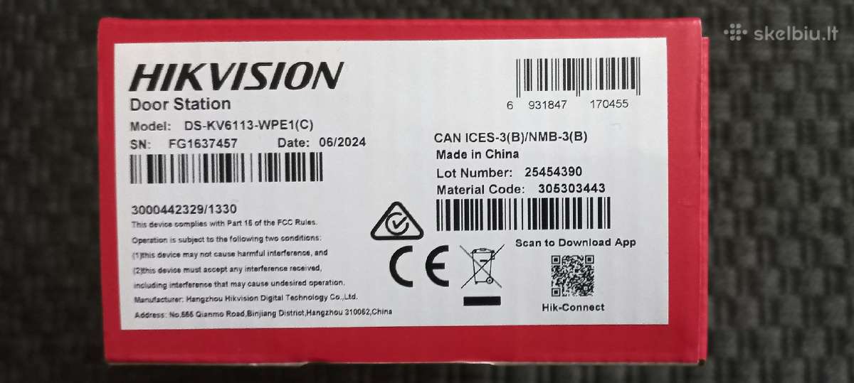 Naudotas Hikvision vaizdo stebėjimo komplektas - nuotraukos Nr. 5