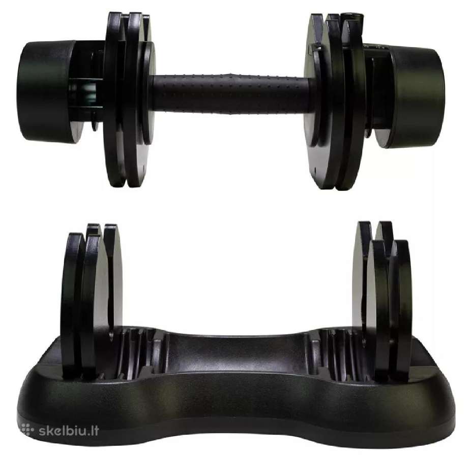 Reguliuojami hanteliai 2 x 24 kg - nuotraukos Nr. 2