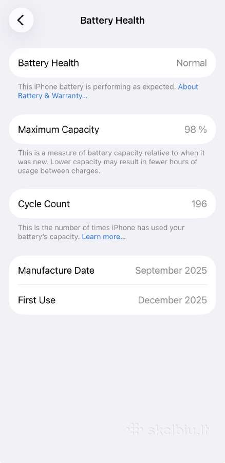 Apple iPhone 17 Pro 256gb Deep Blue - nuotraukos Nr. 11