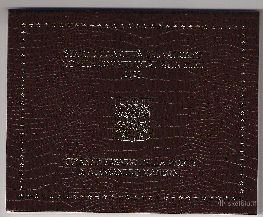2 euro moneta Vatikanas 2023 Alessandro Manzoni - nuotraukos Nr. 4