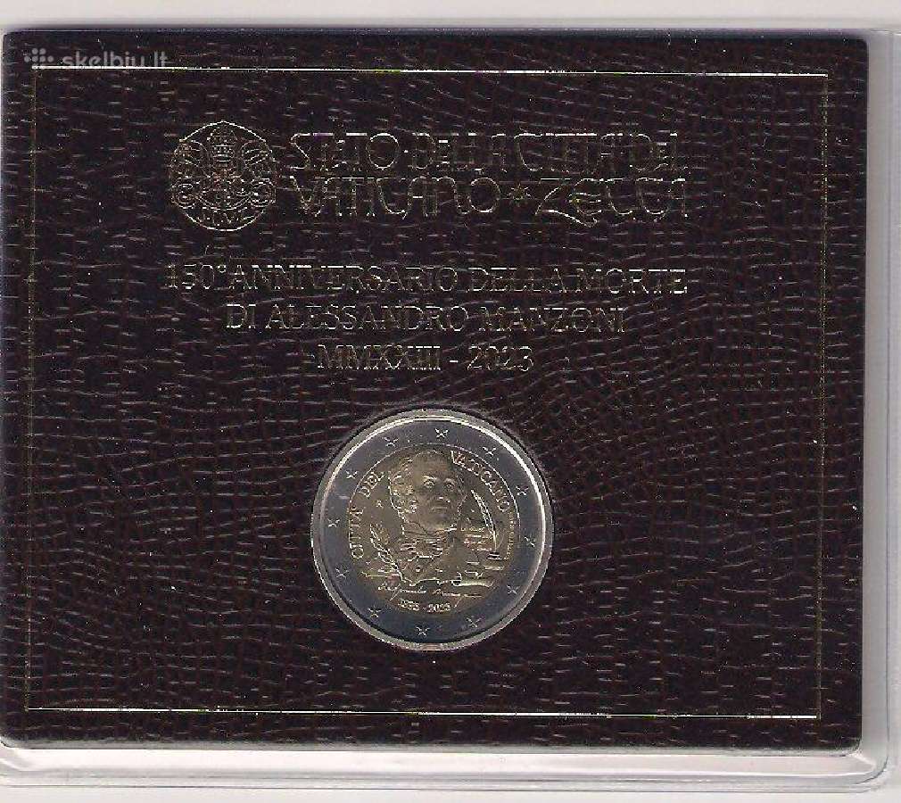 2 euro moneta Vatikanas 2023 Alessandro Manzoni - nuotraukos Nr. 5
