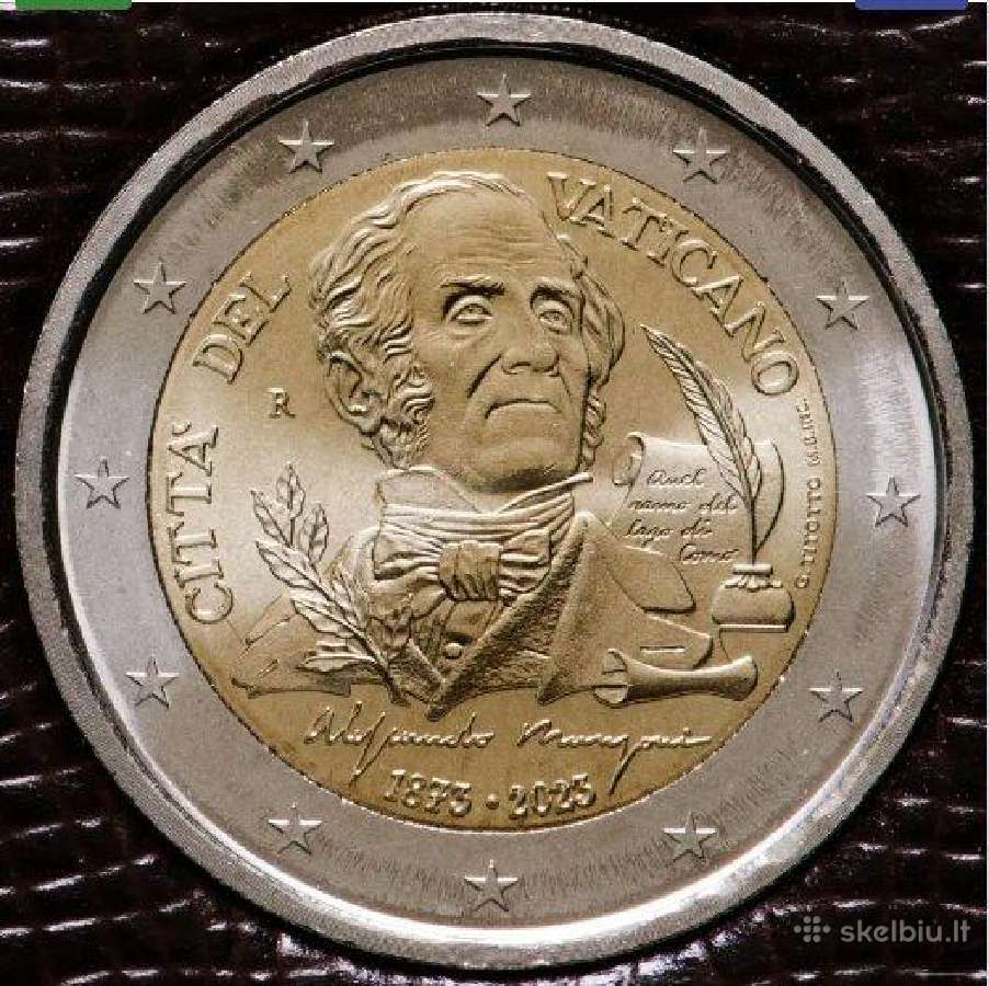 2 euro moneta Vatikanas 2023 Alessandro Manzoni - nuotraukos Nr. 7