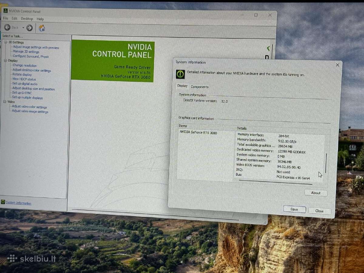Parduodu Rtx 3080 12gb vaizdo plokštę - nuotraukos Nr. 4